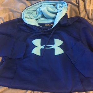 Men’s XL fleece lined under armor hoodie like new